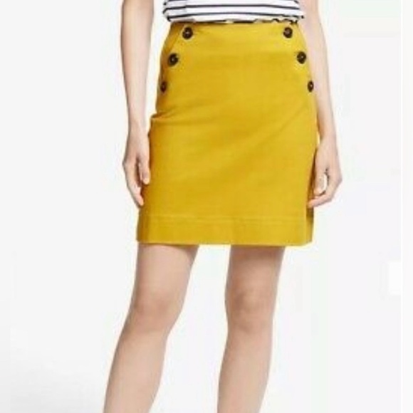 Boden Dresses & Skirts - Boden Imogen Mustard Yellow High Waisted mini skirt size 14R